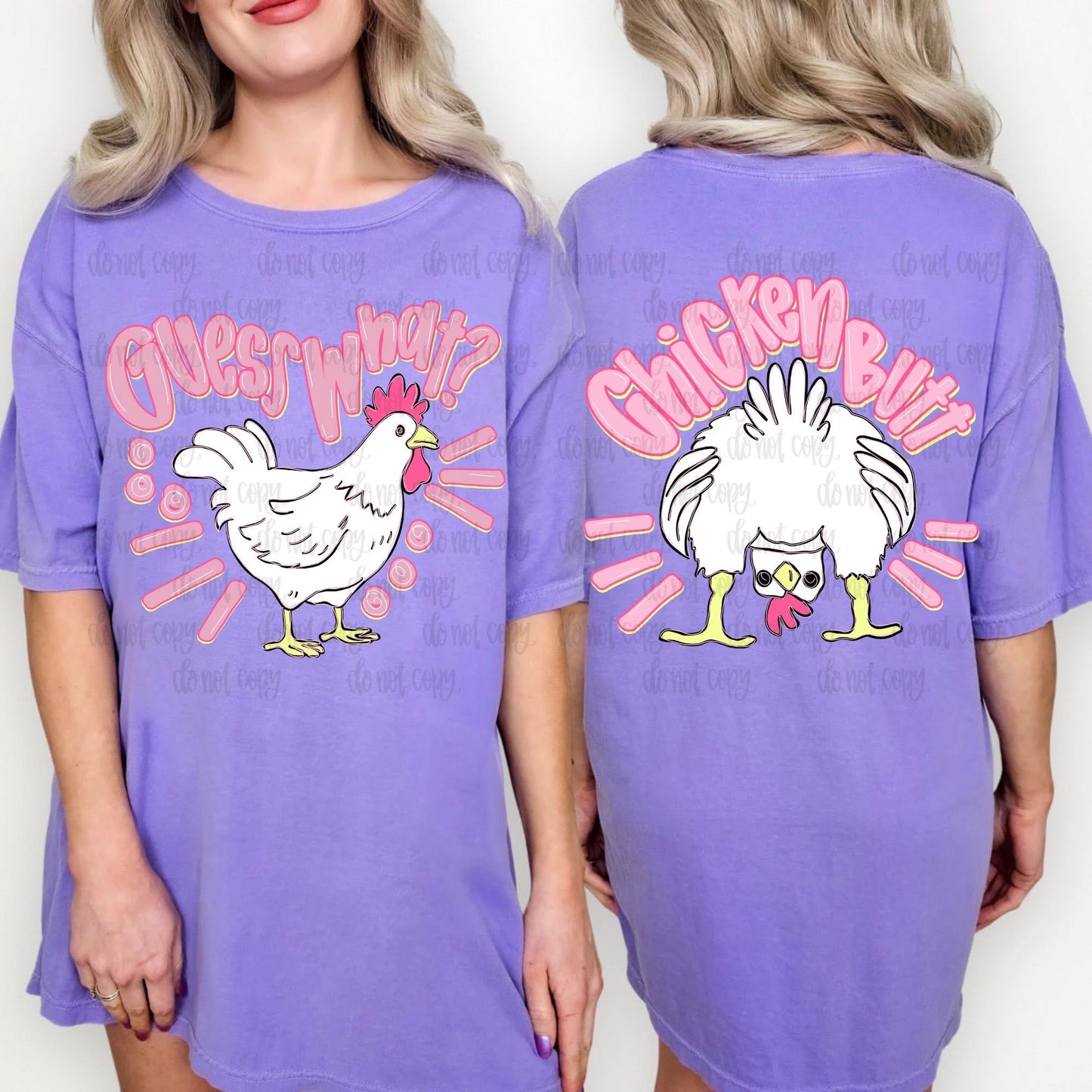 Chicken Butt  BACK ONLY- TRANSFER (CL)