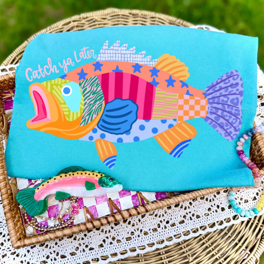Catch ya later patchwork fish - TRANSFER (CC)