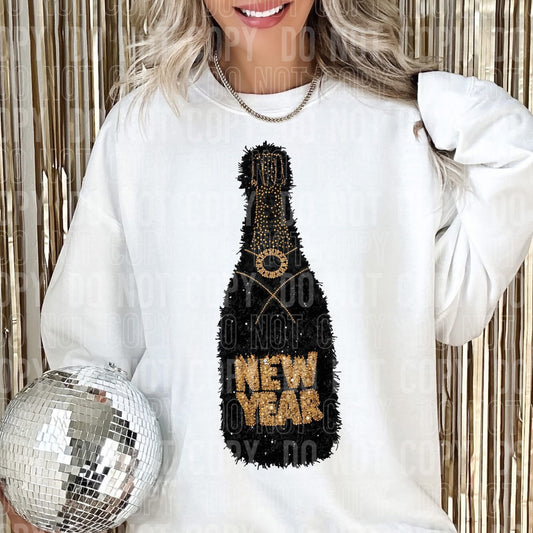 New Year Bottle - COMPLETED SWEATSHIRT
