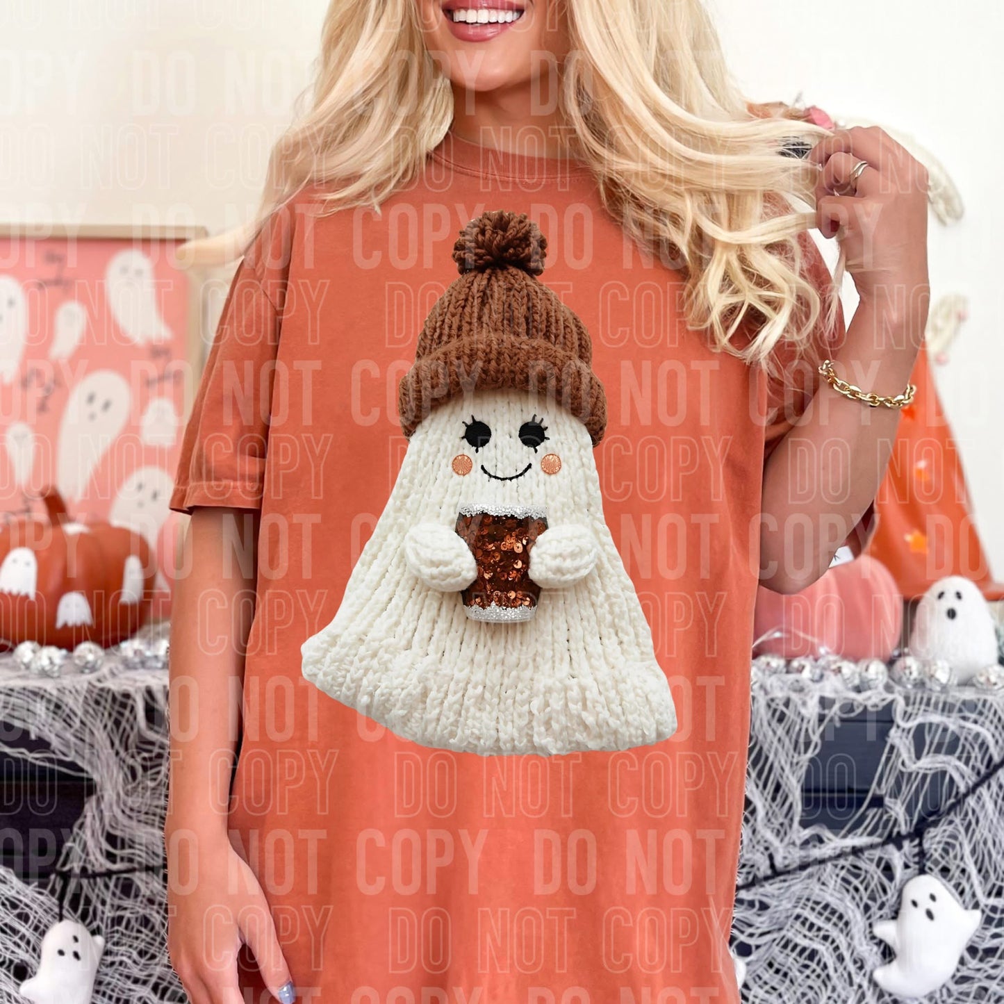 Ghost Coffee Brown hat Yarn - TRANSFER (SBB)