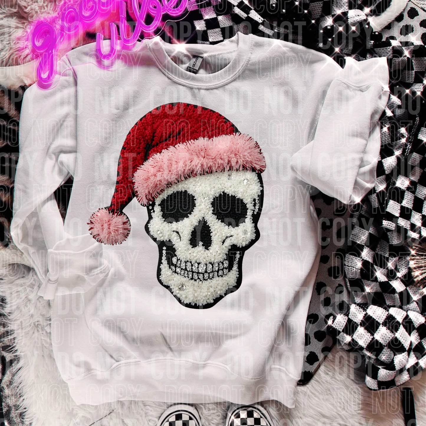 Christmas Skeleton Yarn- TRANSFER (SBB)