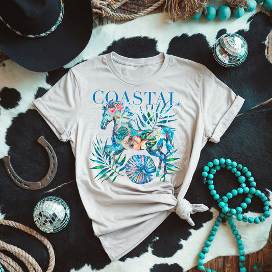 Coastal Cowgirl With Horse - TRANSFERS (SC)