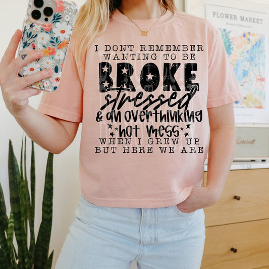 I Don't Remember Wanting To Be Broke -  TRANSFERS (PH)