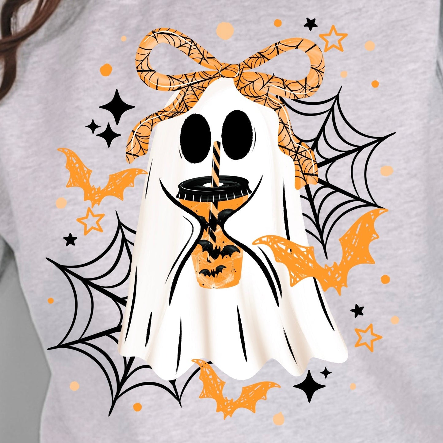 Ghost With Coffee - FRONT ONLY - TRANSFERS (CSC)