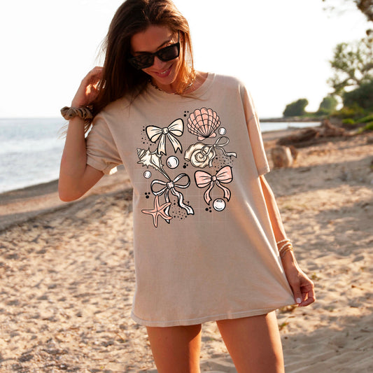 Bow & Sea Shells - TRANSFER (CS)