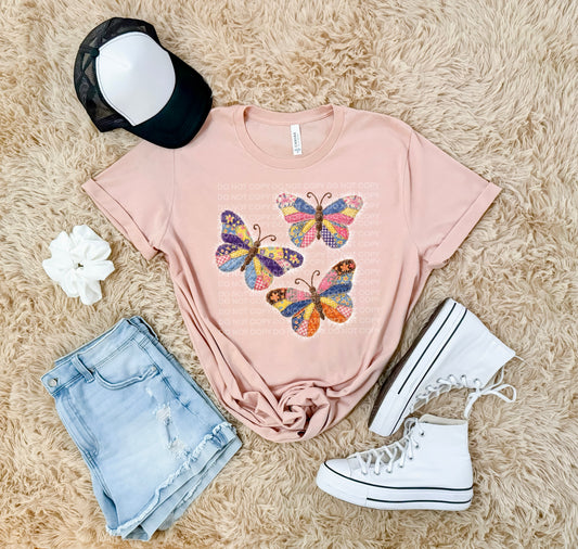 Patchwork Butterflies - TRANSFER (SC)