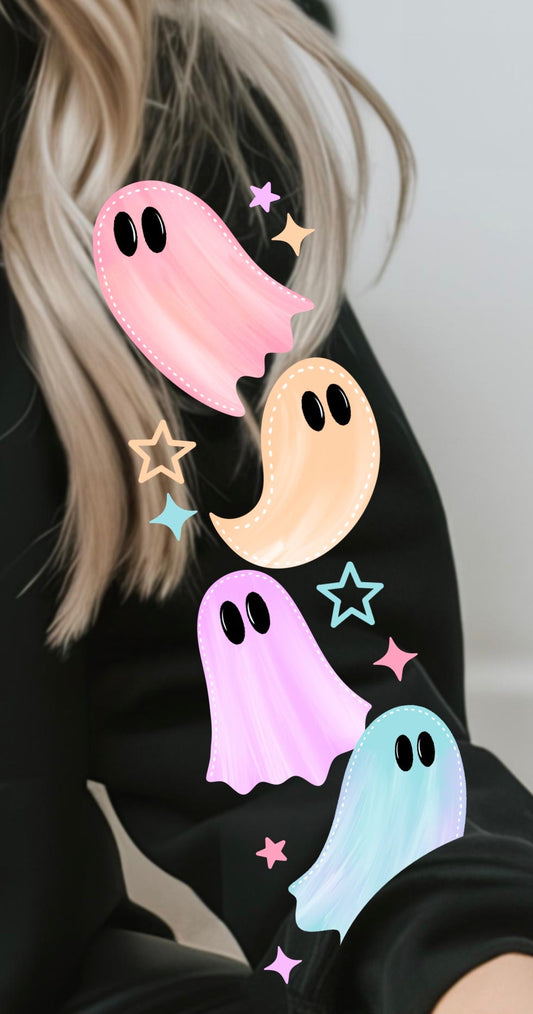 Boo Colorful Bats  - SLEEVE ONLY - TRANSFERS (CSC)