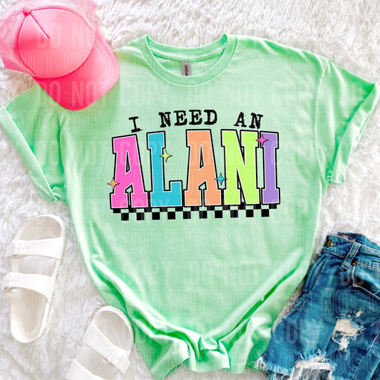 I Need A Alani -  TRANSFER (SBB)