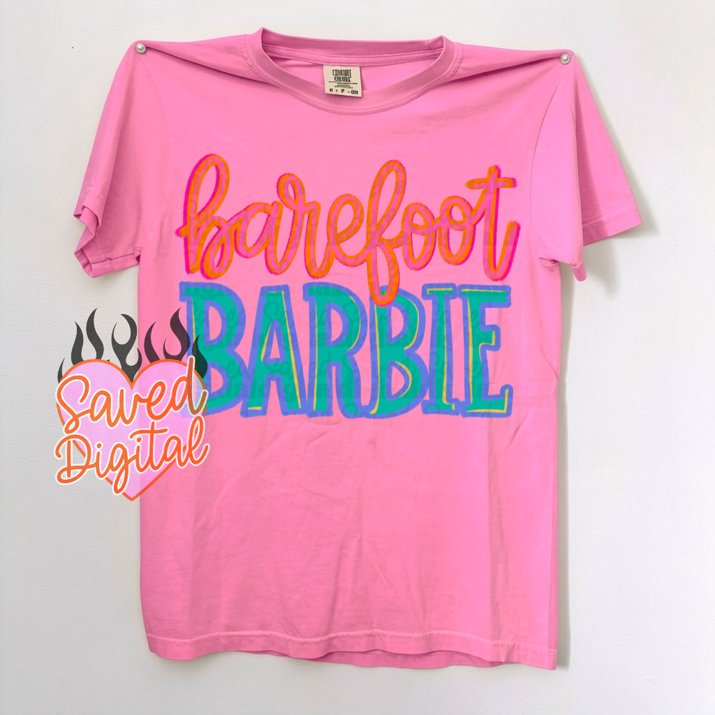 Barefoot Barbie - TRANSFER (S)