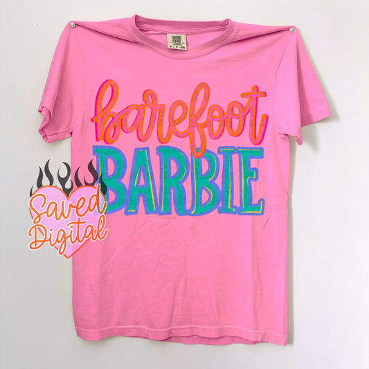 Barefoot Barbie - TRANSFER (S)