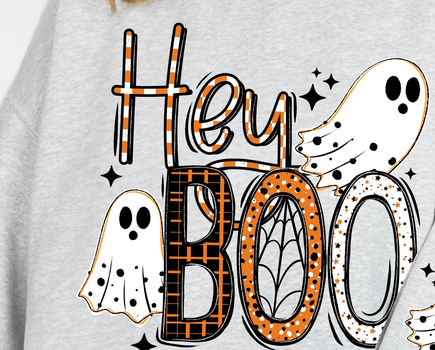 Hey Boo - FRONT ONLY  - TRANSFERS (CSC)
