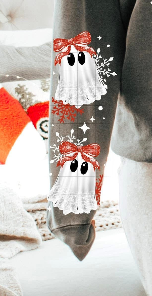 Ghost With Bow - SLEEVE ONLY- TRANSFERS (CS)