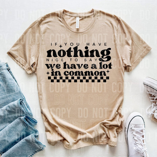 If You Have Nothing -  TRANSFER (SBB)
