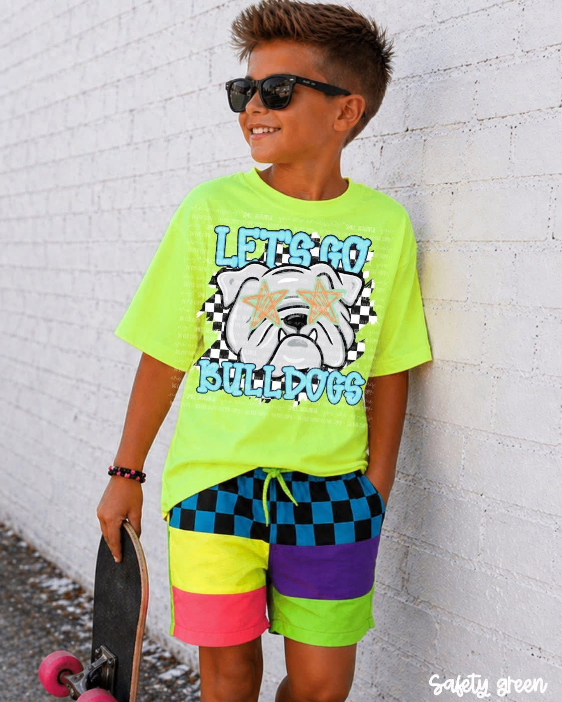 Let's Go Bulldogs / Checkered - TRANSFER (CC)