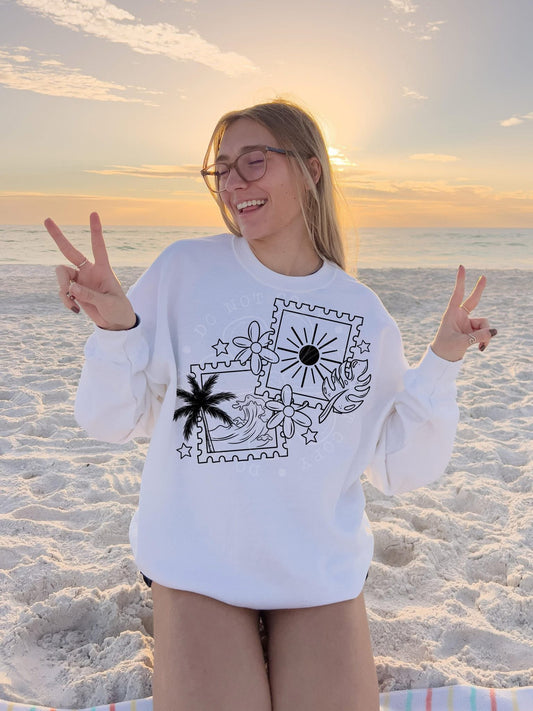 Beach Stamps / Black -  TRANSFER (Lyttle)