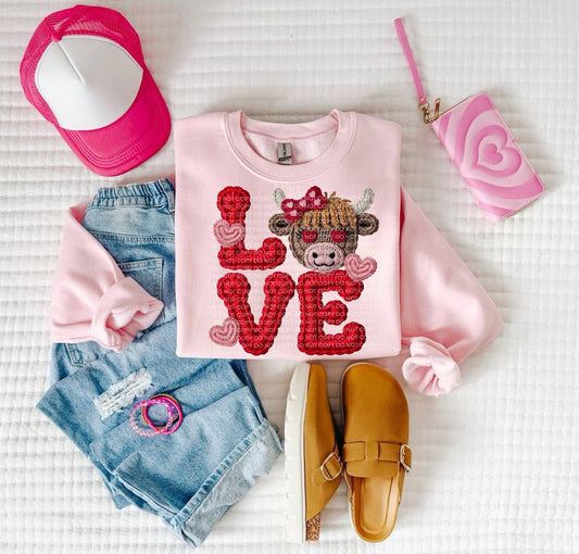 Love Cow - COMPLETED SWEATSHIRT