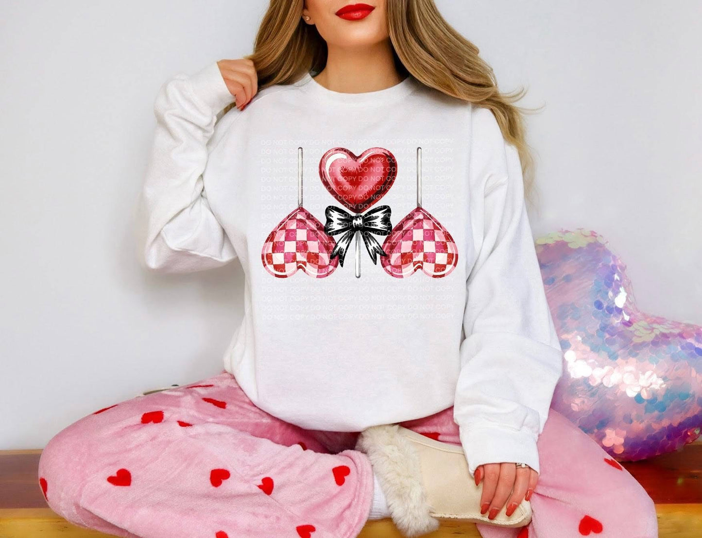 Valentine Heart Lollipop - TRANSFER (SC)