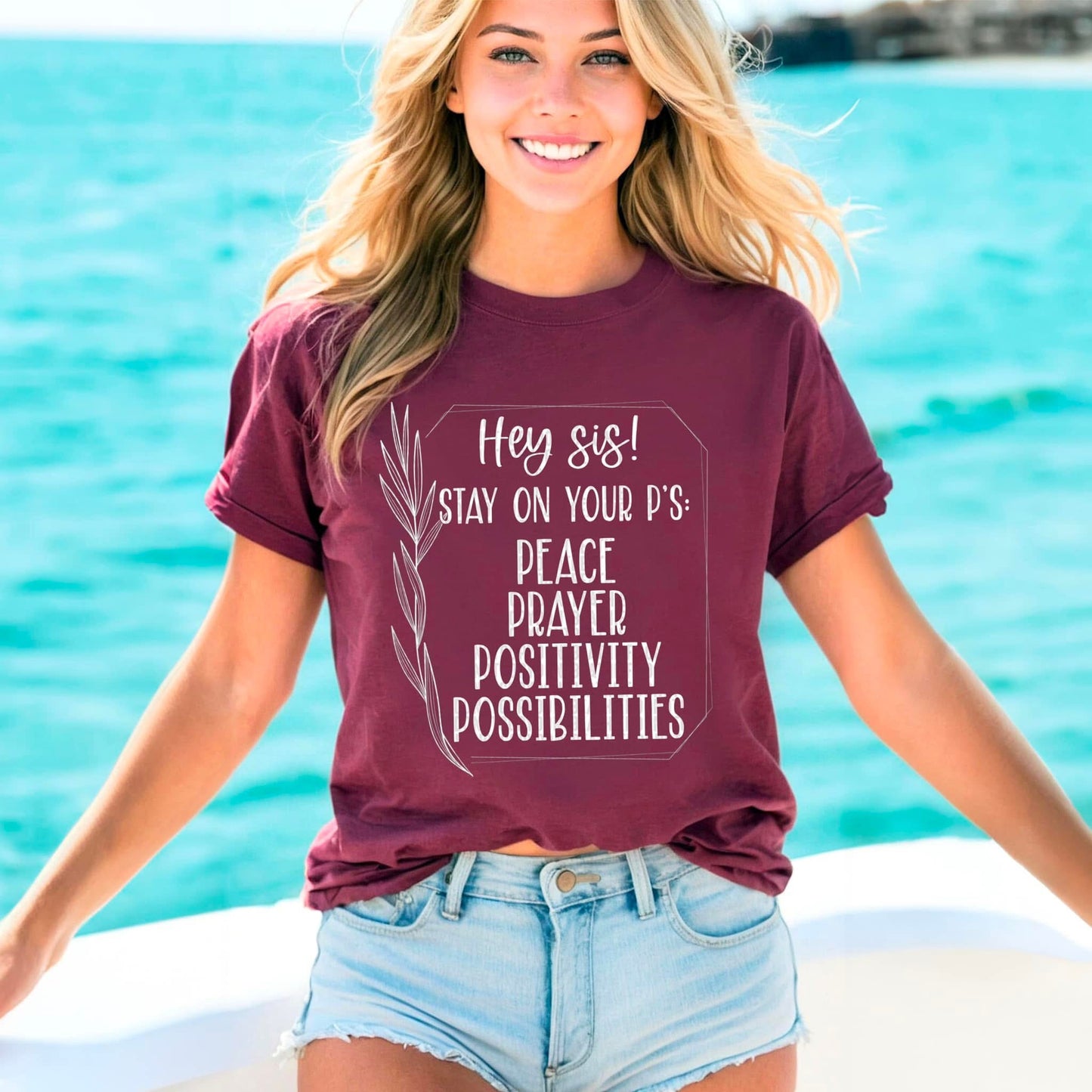 Hey Sis Stay On Your P'S:  / White Writing - TRANSFERS (SDD)