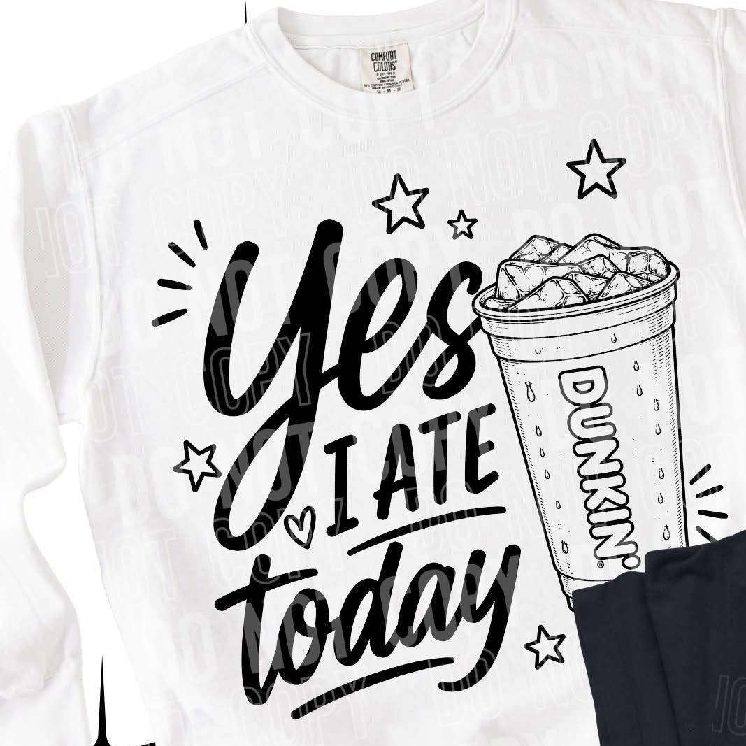 I Ate Today / Black - Transfers (SBB)