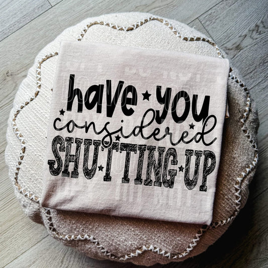 Have You Considered Shutting Up - Transfers (SBB)