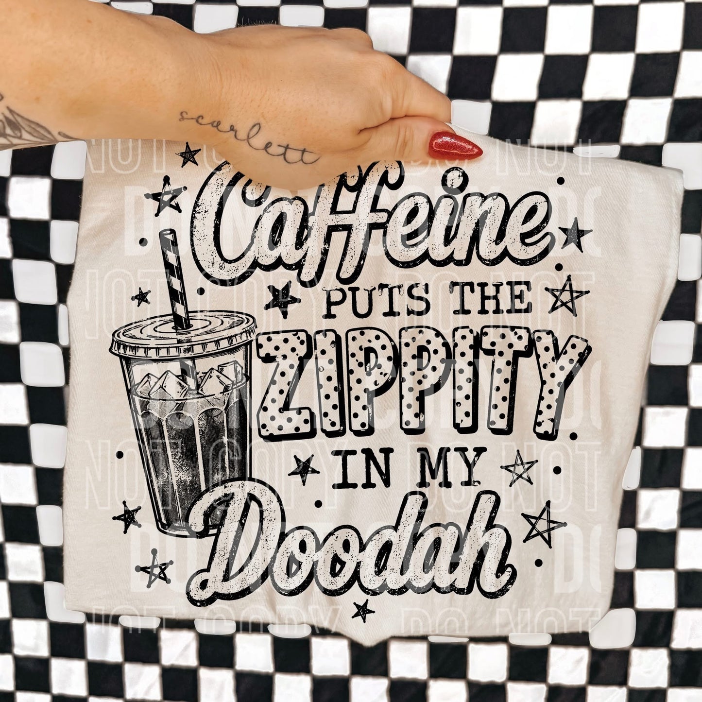 Caffeine Puts The Zippity - Transfers (SBB)