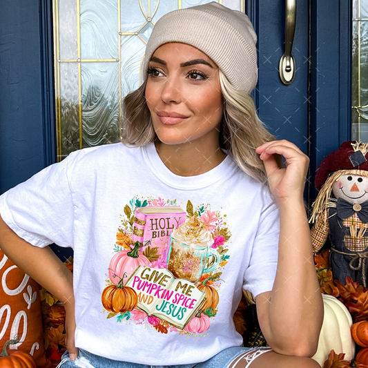 Give Me Pumpkin Spice & Jesus - Transfers (SS)