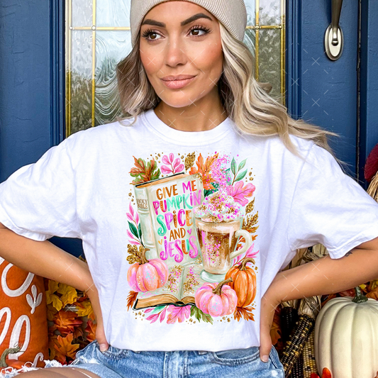 Give Me Pumpkin Spice & Jesus -  Transfers (SS)