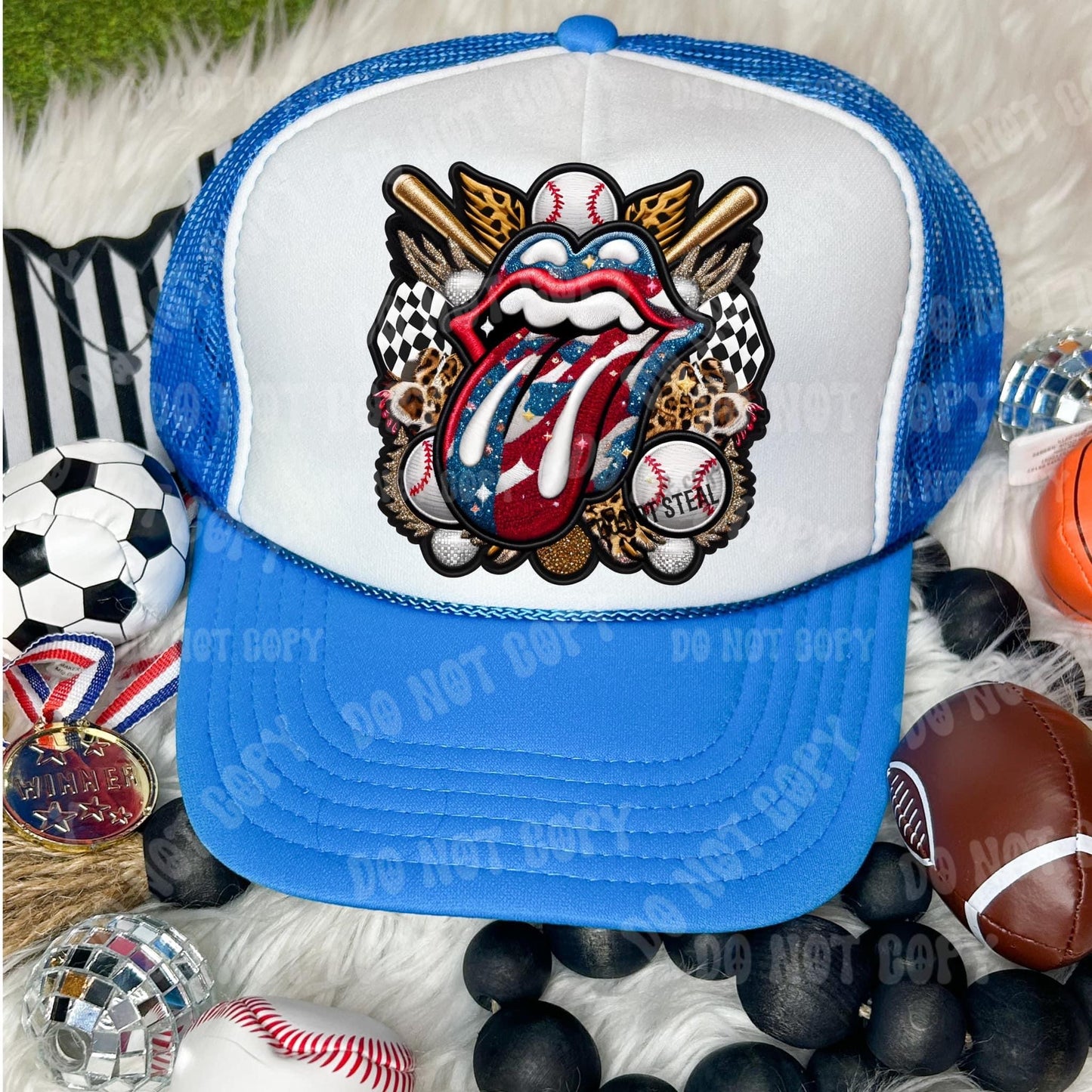 Baseball Tongue - Hat Transfer (S)