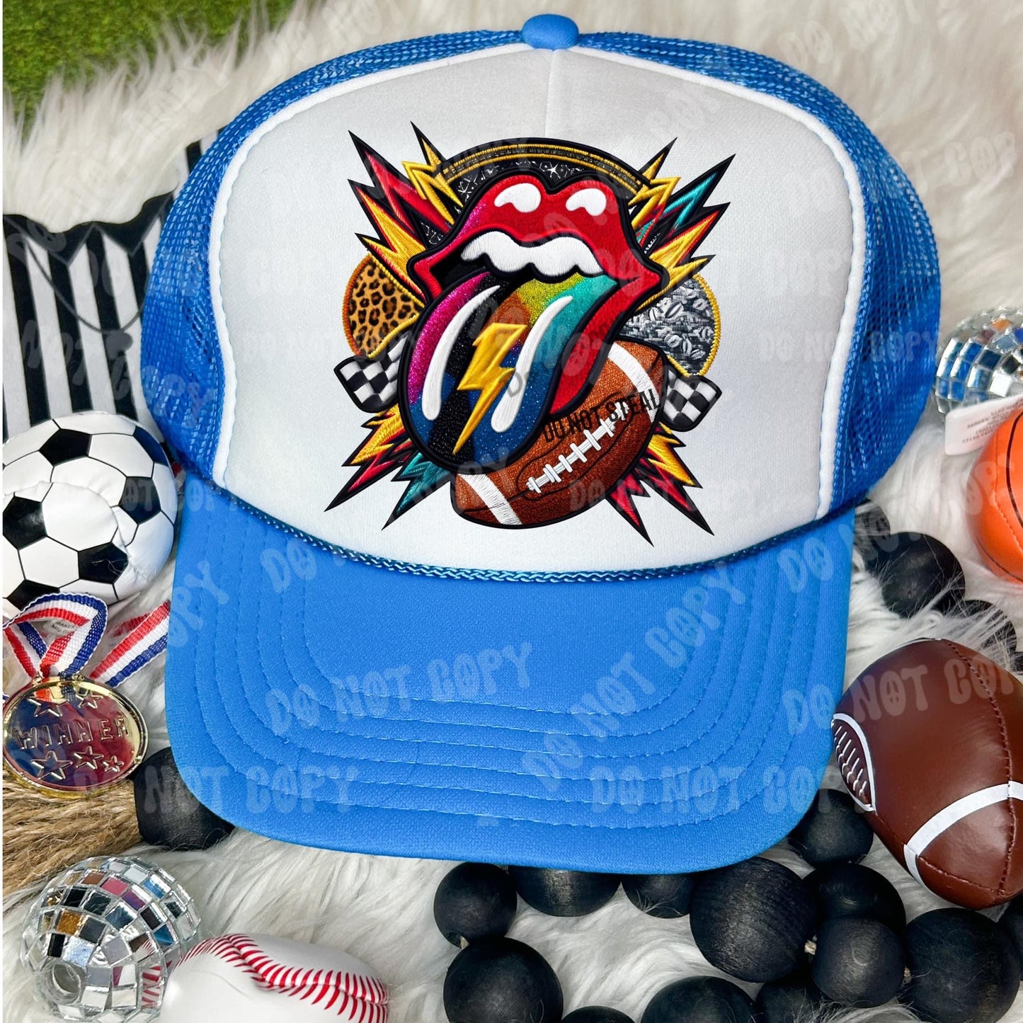 Football Tongue - Hat Transfer (S)