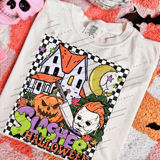 Slasher Halloween / With Checkered Border  -  Transfers (CC)