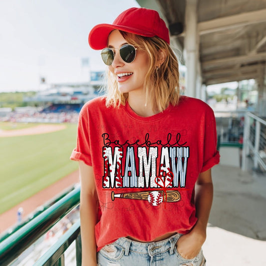 Baseball Mamaw -  TRANSFER (CC)