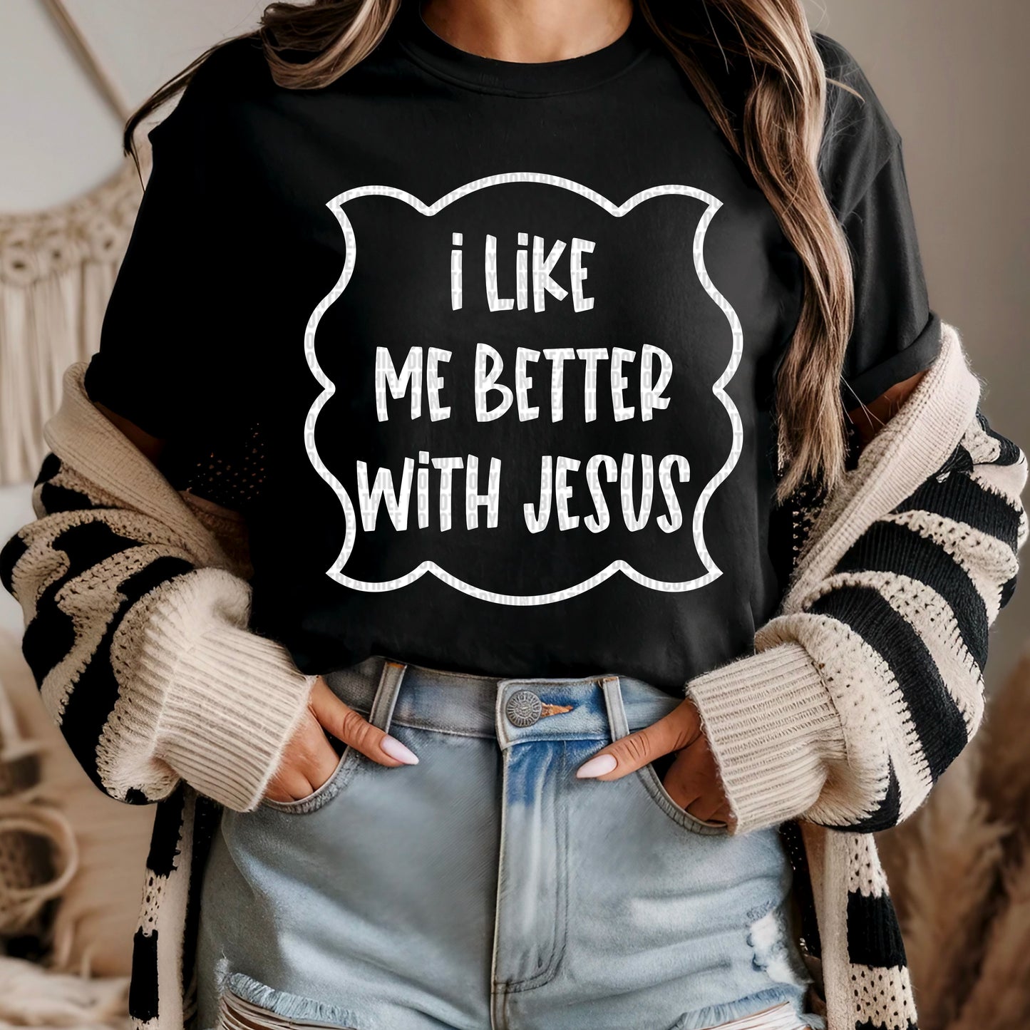I Like Me Better with Jesus / Whiteink  -  TRANSFERS (SDD)