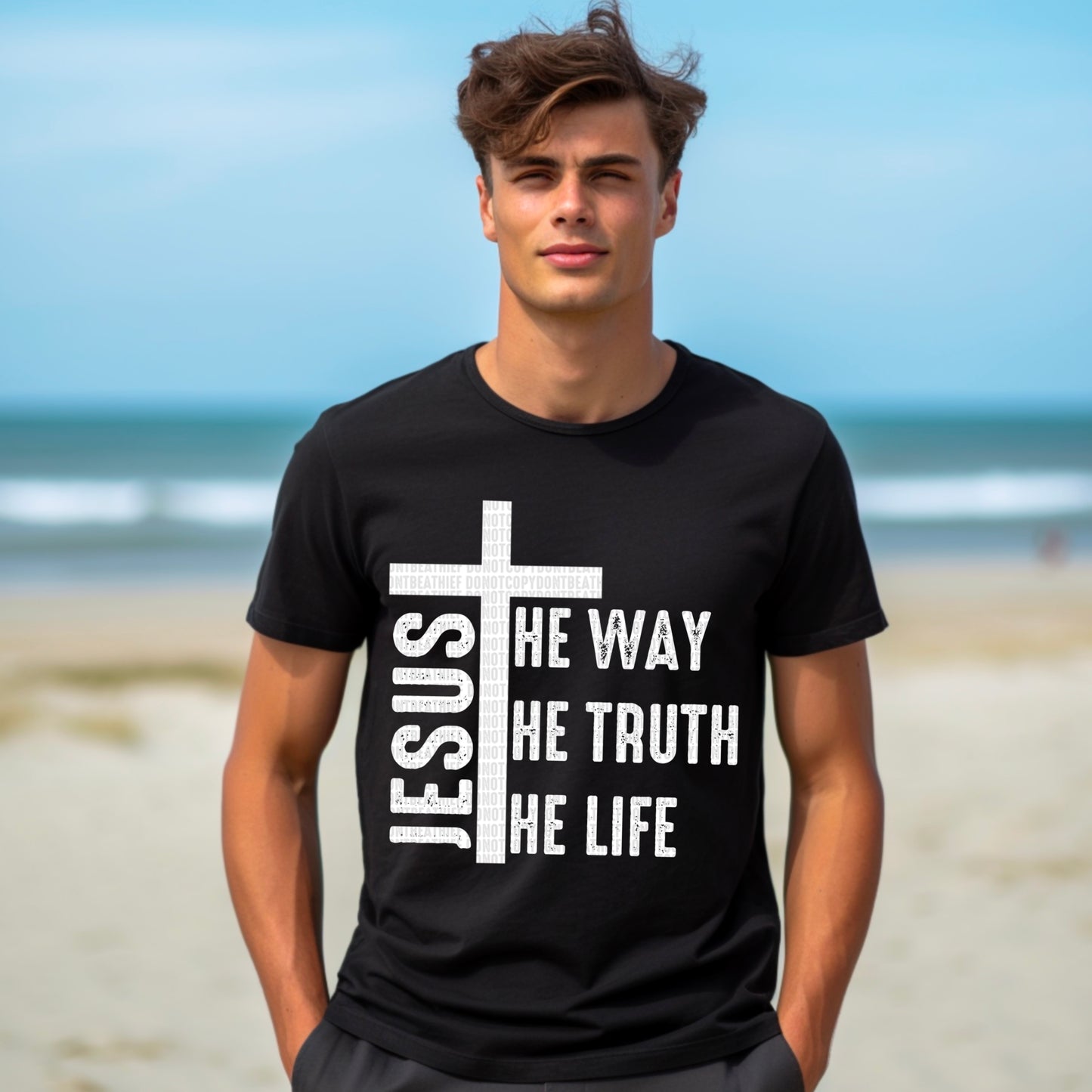 Jesus The Way The Truth The Life / White - TRANSFERS (SDD)