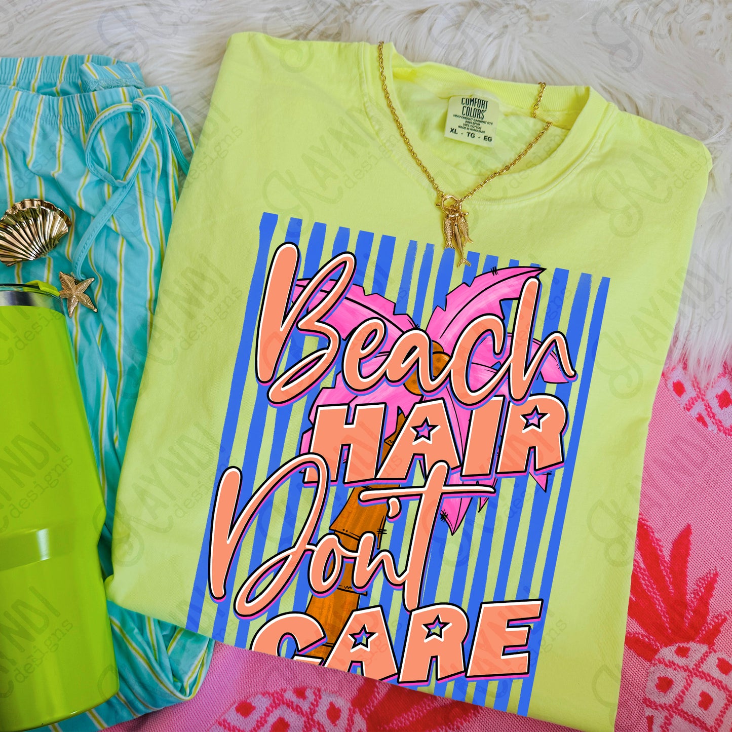 Beach Hair Don't Care  -  Transfers (Kayndi)