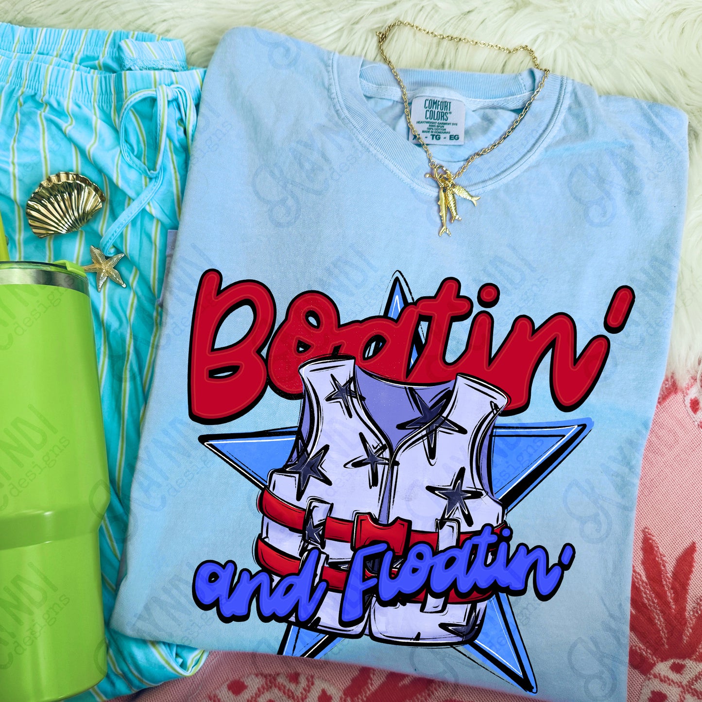 Boatin' And Floatin / Blue -  Transfers (Kayndi)