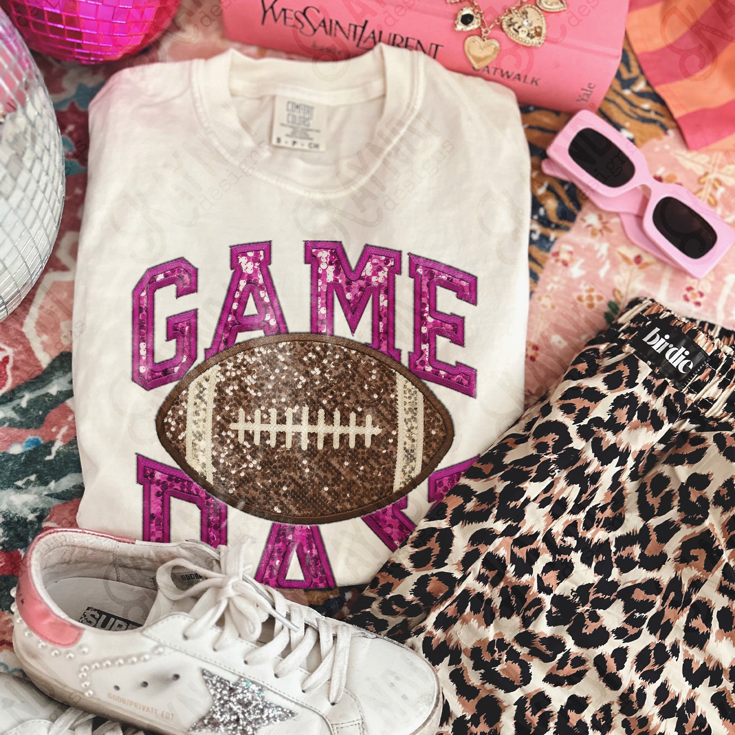 Game Day Fuchsia  -  Transfers (Kayndi)