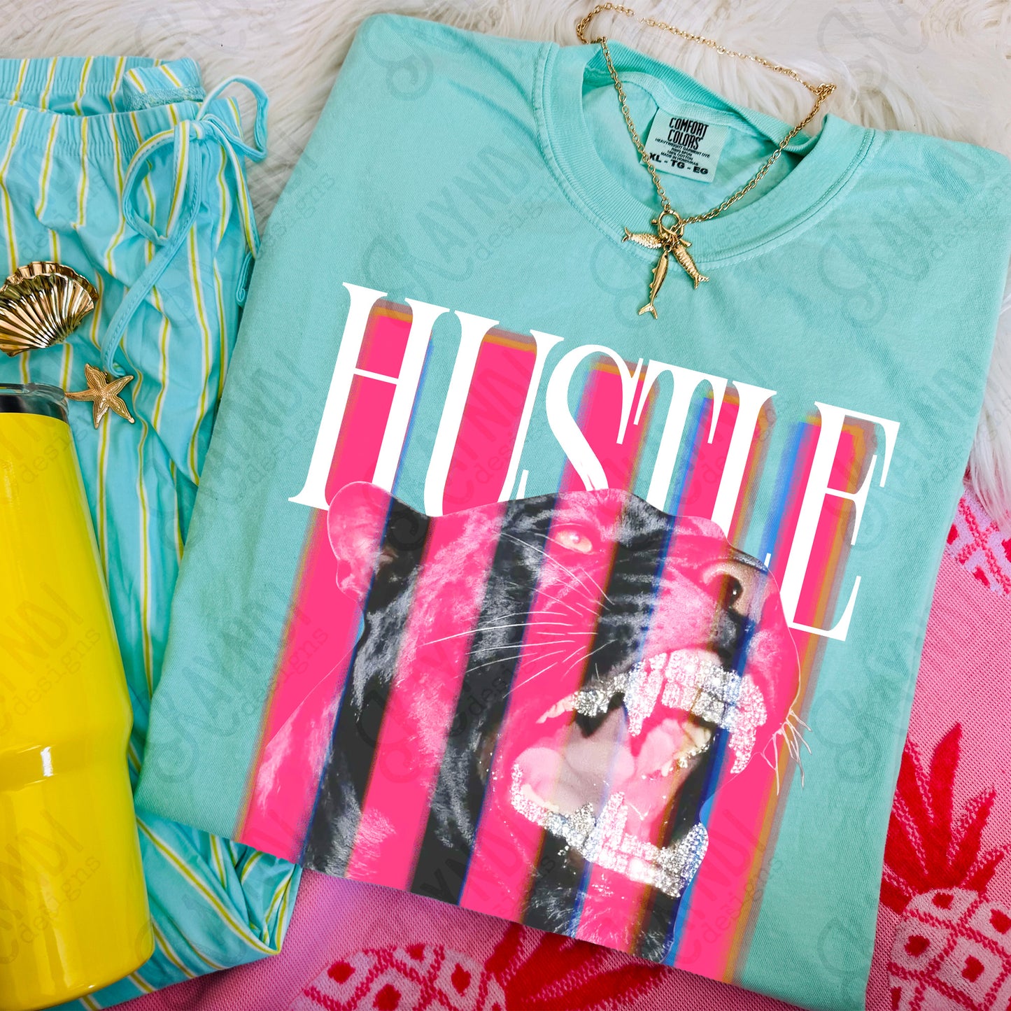 Hustle / White -  Transfers (Kayndi)