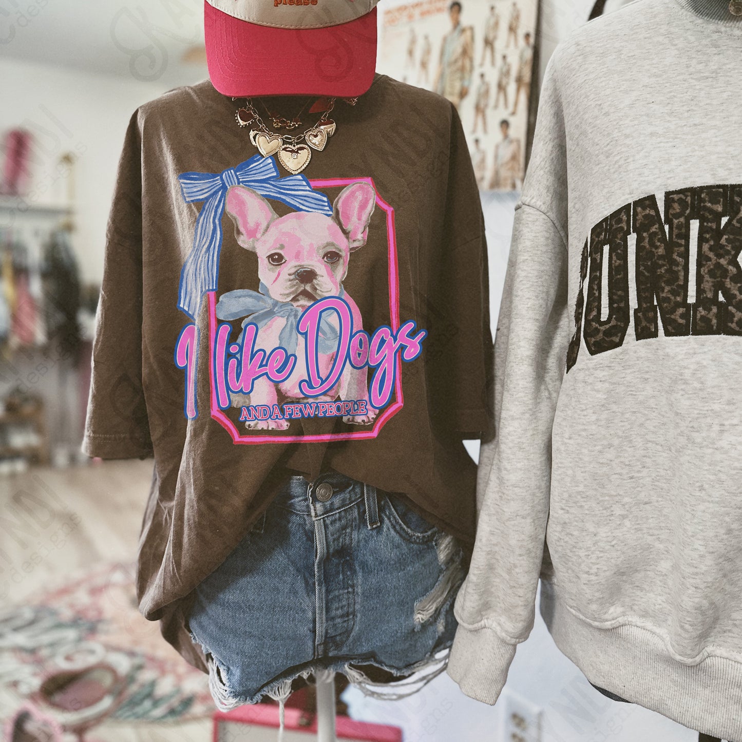 I Like Dogs And A Few People / French Bulldog -  Transfers (Kayndi)
