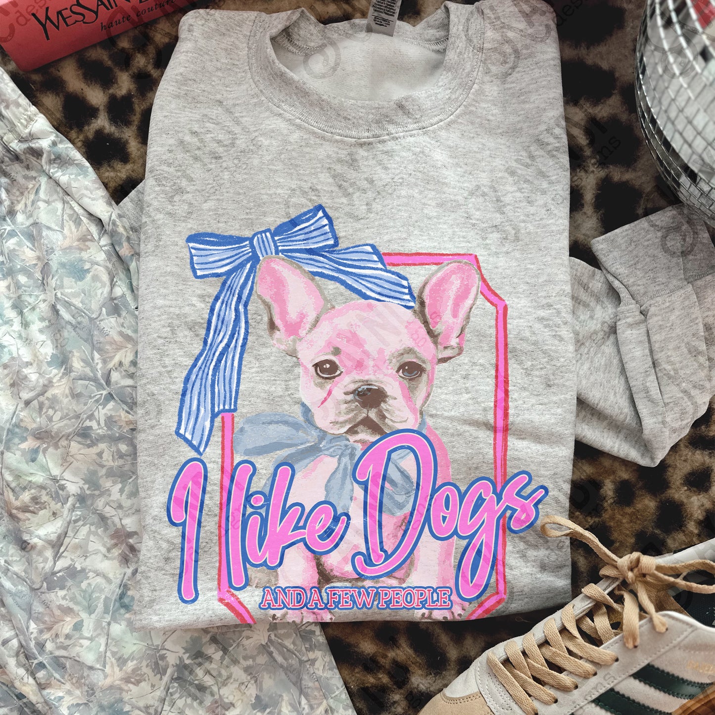 I Like Dogs And A Few People / French Bulldog -  Transfers (Kayndi)