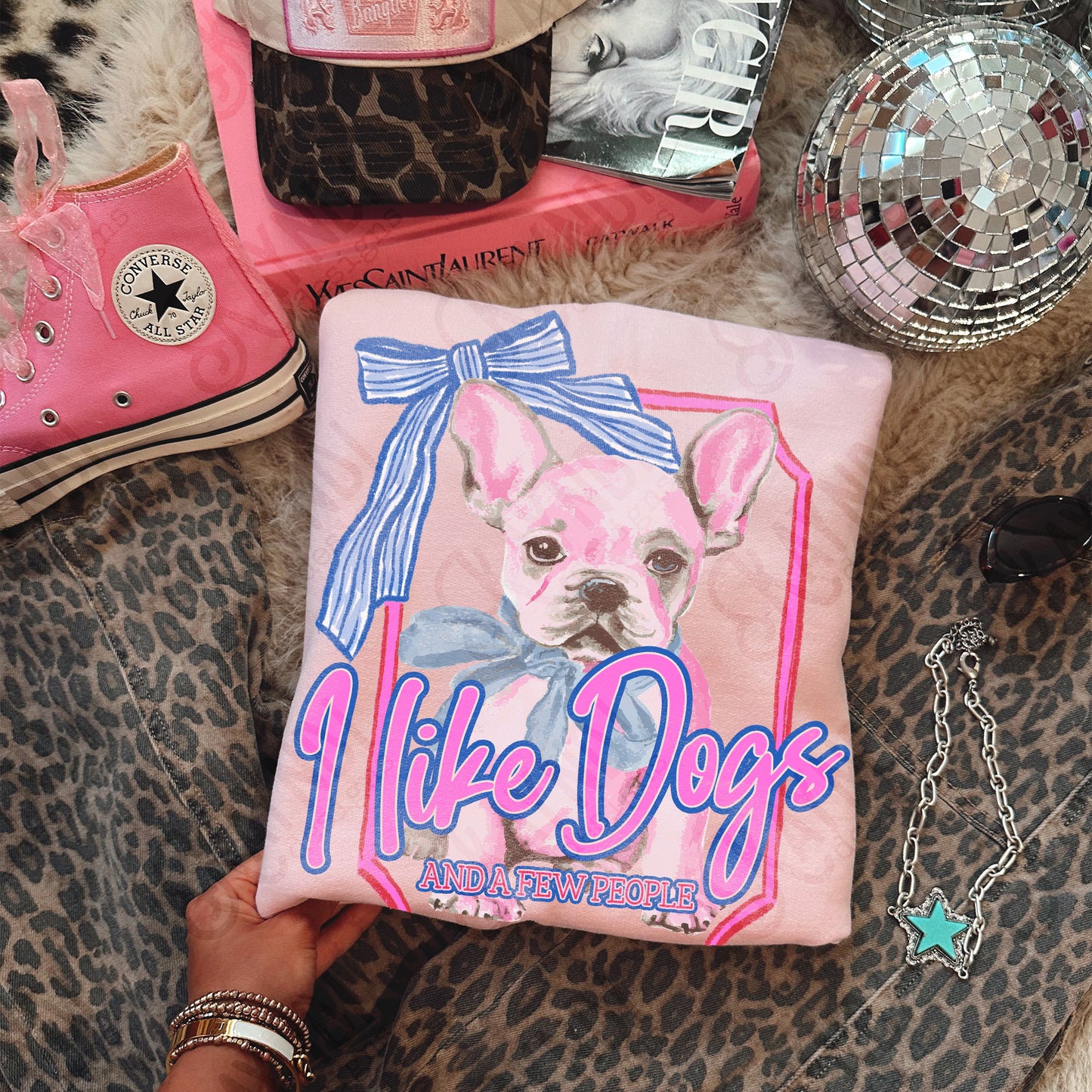 I Like Dogs And A Few People / French Bulldog -  Transfers (Kayndi)