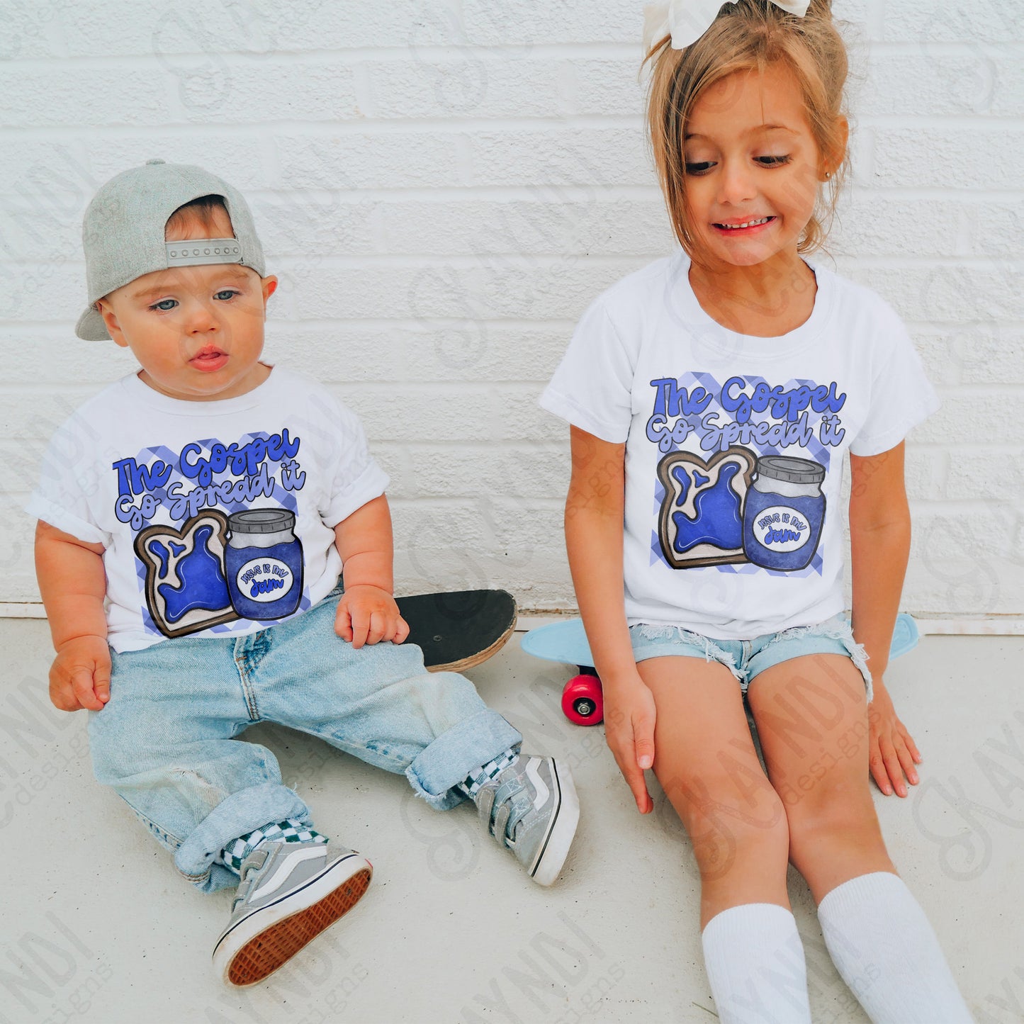 Jesus Is My Jam Blue Blueberry -  Transfers (Kayndi)