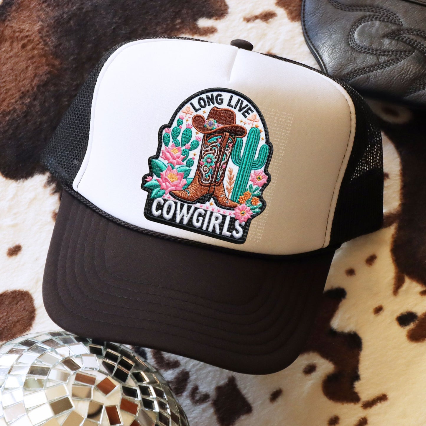 Long Live Cowgirls-Hat Transfer (E)