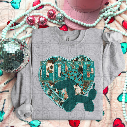 Love Balloon Dog- TRANSFER (HW)