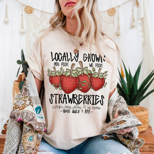 Locally Grown Strawberries  -  TRANSFERS (SDD)