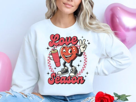 Love Season Heart with Tumbler - TRANSFER (CF)