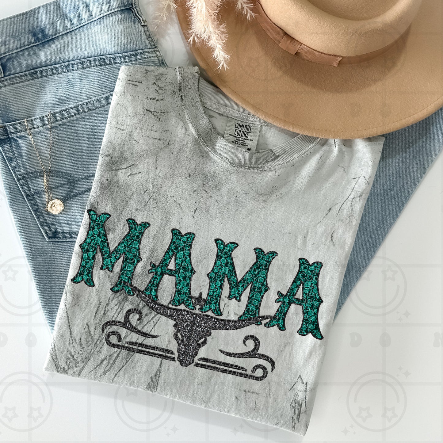 Teal Lace Mama - TRANSFERS (HW)