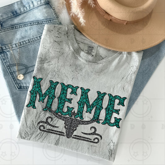 Teal Lace Meme - TRANSFERS (HW)