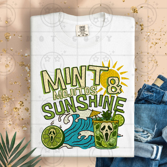 Mint Mojitos & Sunshine Scary Ghost Face -  TRANSFER (HW)
