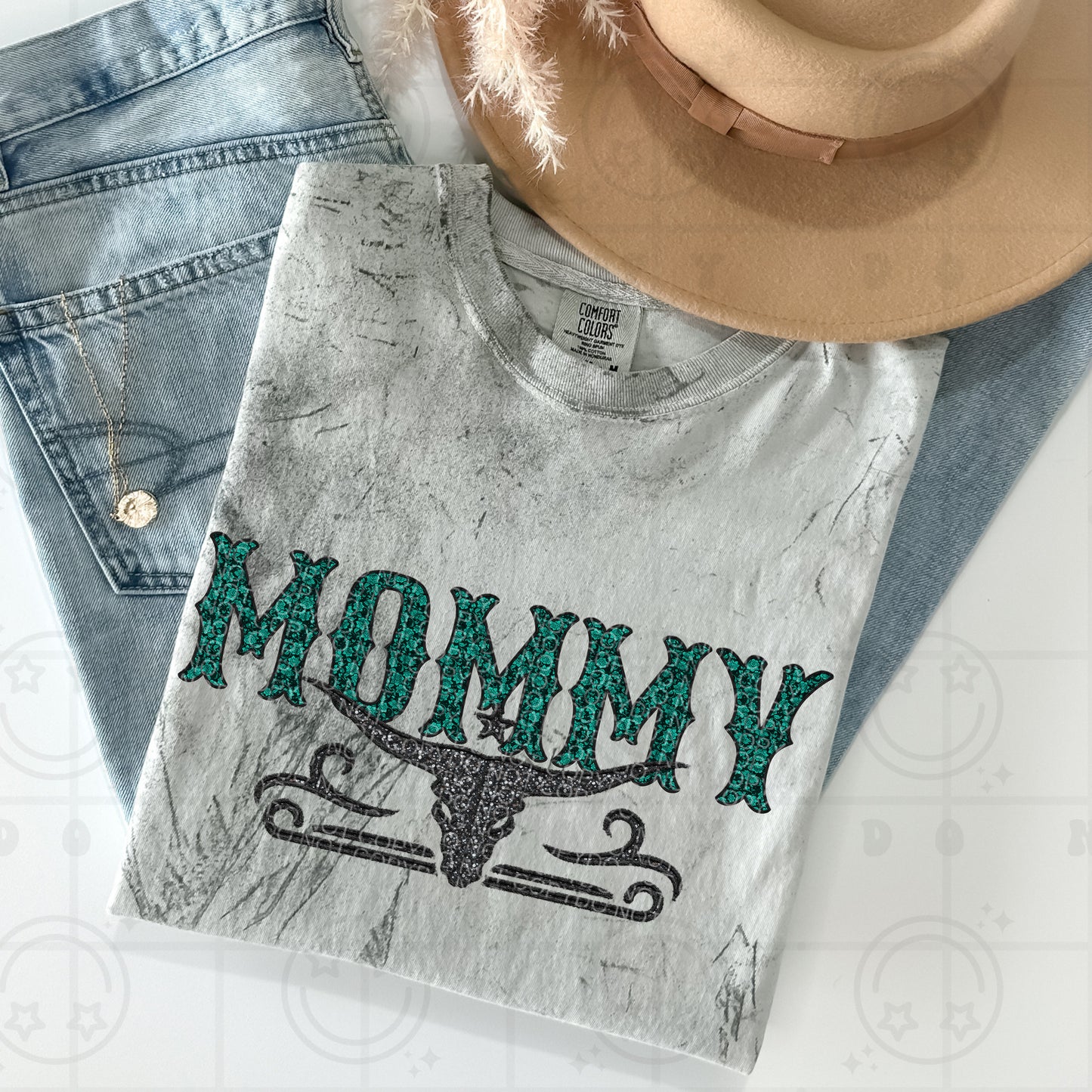 Teal Lace Mommy - TRANSFERS (HW)