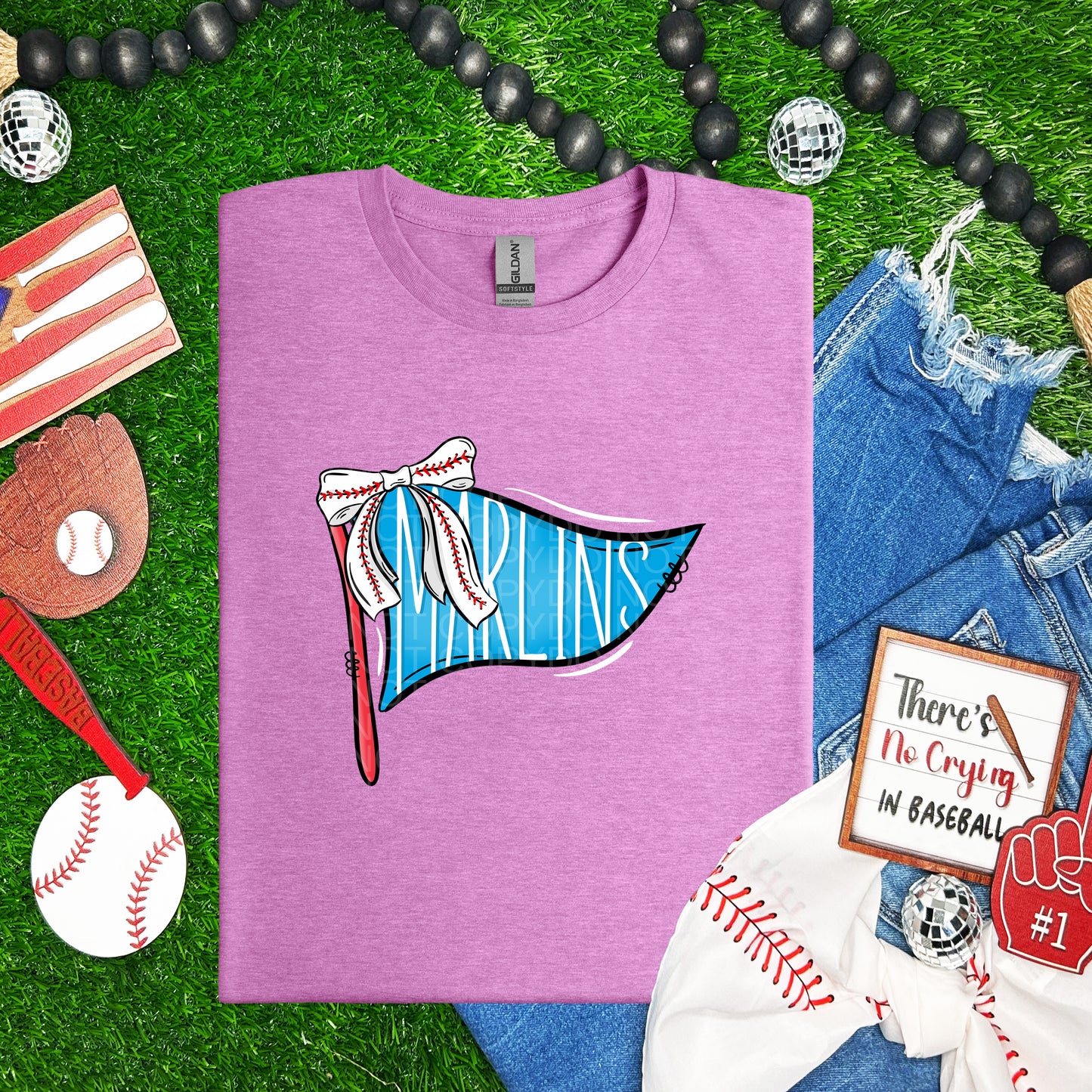 Baseball Pennant TEAMS - Transfer (TGG)